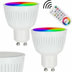 Candal GU10 LED RGB 6,5 watt 2200-6500 kelvin 345 lumen Lot de 2 avec télécommande