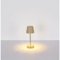 Luminaires Globo Lighting Éclairage Led|Carlos Lampe à poser LED Chrome, Sable, 1 lumière