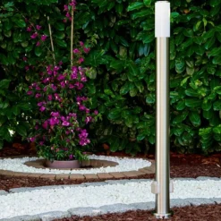Caserta Lampadaire, Eclairage de chemin Acier inoxydable, 1 lumière