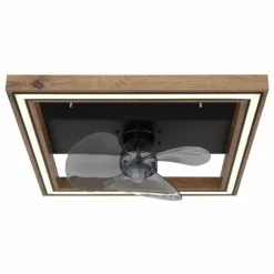 Celinata Ventilateur de plafond lumineux Luminaires Globo Lighting LED Noir, 1 lumière, Télécommandes