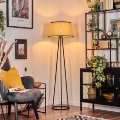 hofstein Lampadaires Et Lampes Sur Pied|Chellas Lampadaire beige, Noir, 1 lumière