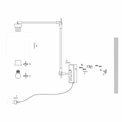 Luminaires Steinhauer Appliques|Chic Applique murale Noir, 1 lumière