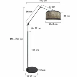 Luminaires Steinhauer Lampadaires Et Lampes Sur Pied|Chic Lampadaire Noir, 1 lumière