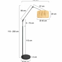 Luminaires Steinhauer Lampadaires Et Lampes Sur Pied|Chic Lampadaire Noir, 1 lumière