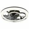 Cirilla Ventilateur de plafond lumineux Luminaires Globo Lighting LED Noir, 1 lumière, Télécommandes