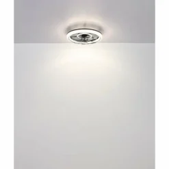 Cirilla Ventilateur de plafond lumineux Luminaires Globo Lighting LED Noir, 1 lumière, Télécommandes
