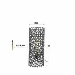 hofstein Lampadaires Et Lampes Sur Pied|Cortecega Lampadaire Noir, 1 lumière