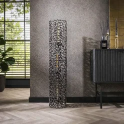 hofstein Lampadaires Et Lampes Sur Pied|Cortecega Lampadaire Noir, 3 lumières