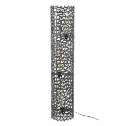 hofstein Lampadaires Et Lampes Sur Pied|Cortecega Lampadaire Noir, 3 lumières