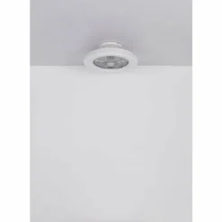 Corusso Ventilateur de plafond lumineux Luminaires Globo Lighting LED Chrome, 1 lumière, Télécommandes