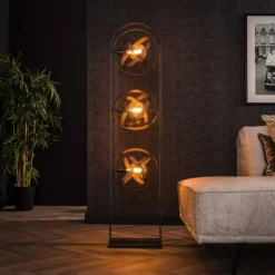 hofstein Lampadaires Et Lampes Sur Pied|Cosmos Lampadaire Anthracite, 3 lumières