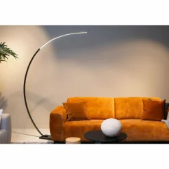 Luminaires Lucide Éclairage Led|CURVE Lampadaire LED Noir, 1 lumière