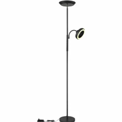 Luminaires Globo Lighting Éclairage Led|DAVYD Lampadaire LED Noir, 1 lumière