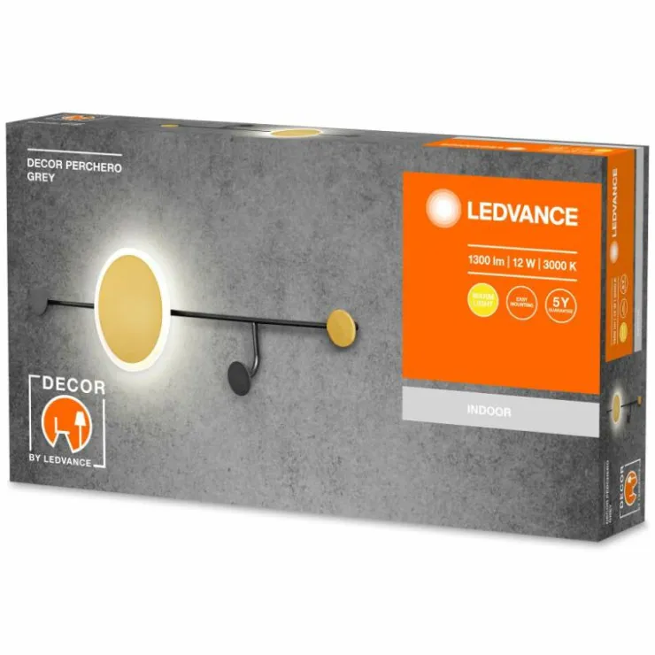 Luminaires Ledvance Éclairage Led|DECOR Applique murale / Plafonnier LED Gris, 1 lumière