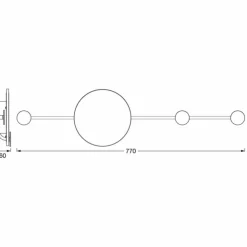 Luminaires Ledvance Éclairage Led|DECOR Applique murale / Plafonnier LED Gris, 1 lumière