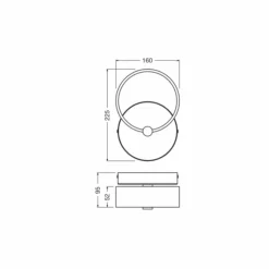 Luminaires Ledvance Éclairage Led|DECOR Applique murale / Plafonnier LED Noir, 1 lumière