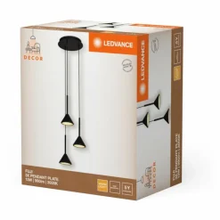 Luminaires Ledvance Éclairage Led|DECOR Applique murale / Plafonnier LED Noir, 3 lumières