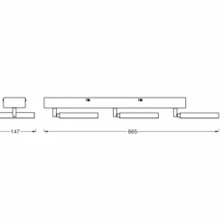 Luminaires Ledvance Éclairage Led|Decor Plafonnier LED Blanc, 3 lumières