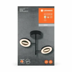 Luminaires Ledvance Éclairage Led|Decor Plafonnier LED Noir, 2 lumières