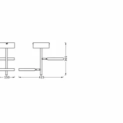 Luminaires Ledvance Éclairage Led|Decor Plafonnier LED Noir, 2 lumières