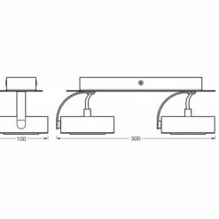 Luminaires Ledvance Éclairage Led|Decor Plafonnier LED Blanc, 2 lumières