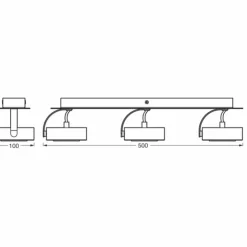 Luminaires Ledvance Éclairage Led|Decor Plafonnier LED Blanc, 3 lumières