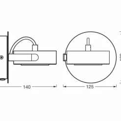 Luminaires Ledvance Éclairage Led|Decor Plafonnier LED Noir, 1 lumière