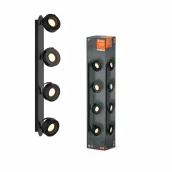 Luminaires Ledvance Éclairage Led|Decor Plafonnier LED Noir, 4 lumières