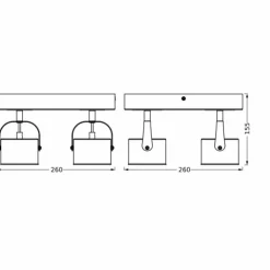 Luminaires Ledvance Éclairage Led|Decor Plafonnier LED Argenté, 4 lumières
