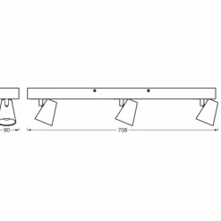 Luminaires Ledvance Éclairage Led|Decor Plafonnier LED Blanc, 3 lumières