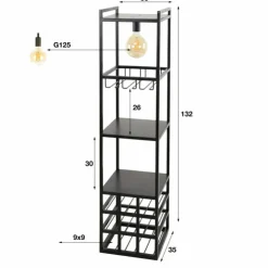 hofstein Lampadaires Et Lampes Sur Pied|Decorate Lampadaire Anthracite, 1 lumière