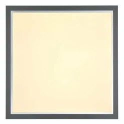 Luminaires Globo Lighting Éclairage Led|Doha Plafonnier LED Anthracite, Blanc, 1 lumière