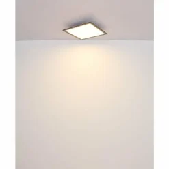 Luminaires Globo Lighting Éclairage Led|Doha Plafonnier LED Anthracite, Blanc, 1 lumière