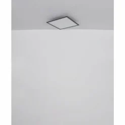 Luminaires Globo Lighting Éclairage Led|Doha Plafonnier LED Anthracite, Blanc, 1 lumière