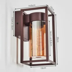 Doninhas Lampe murale d´extérieur Rouille, 1 lumière