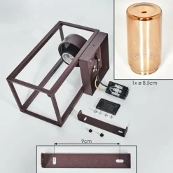 Doninhas Lampe murale d´extérieur Rouille, 1 lumière