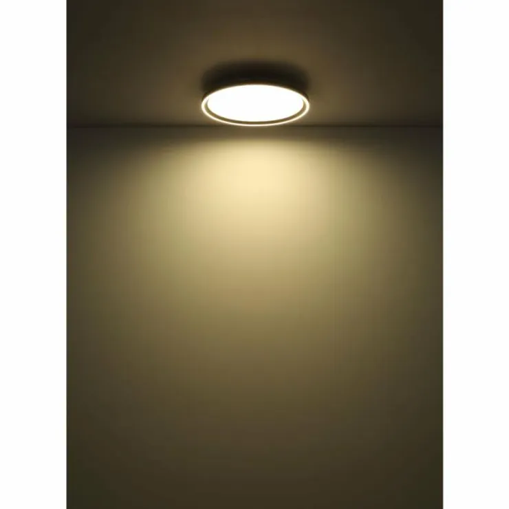 Luminaires Globo Lighting Éclairage Led|Dublin Plafonnier LED Gris, 1 lumière, Télécommandes