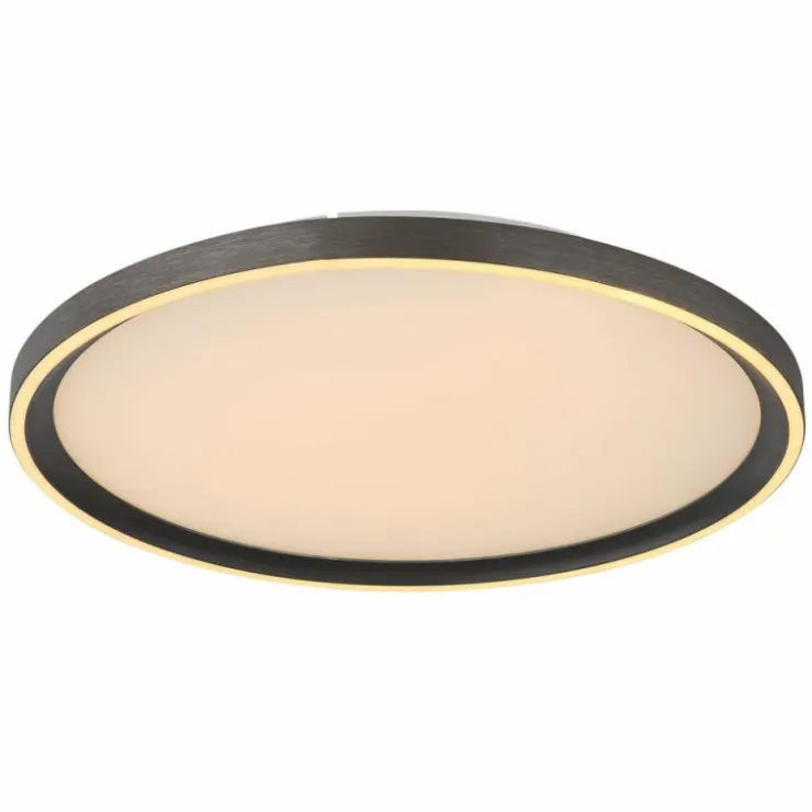 Luminaires Globo Lighting Éclairage Led|Dublin Plafonnier LED Gris, 1 lumière, Télécommandes