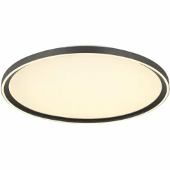 Luminaires Globo Lighting Éclairage Led|Dublin Plafonnier LED Gris, 1 lumière, Télécommandes
