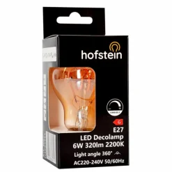 E27 LED 6 watt 2200 kelvin 320 lumen