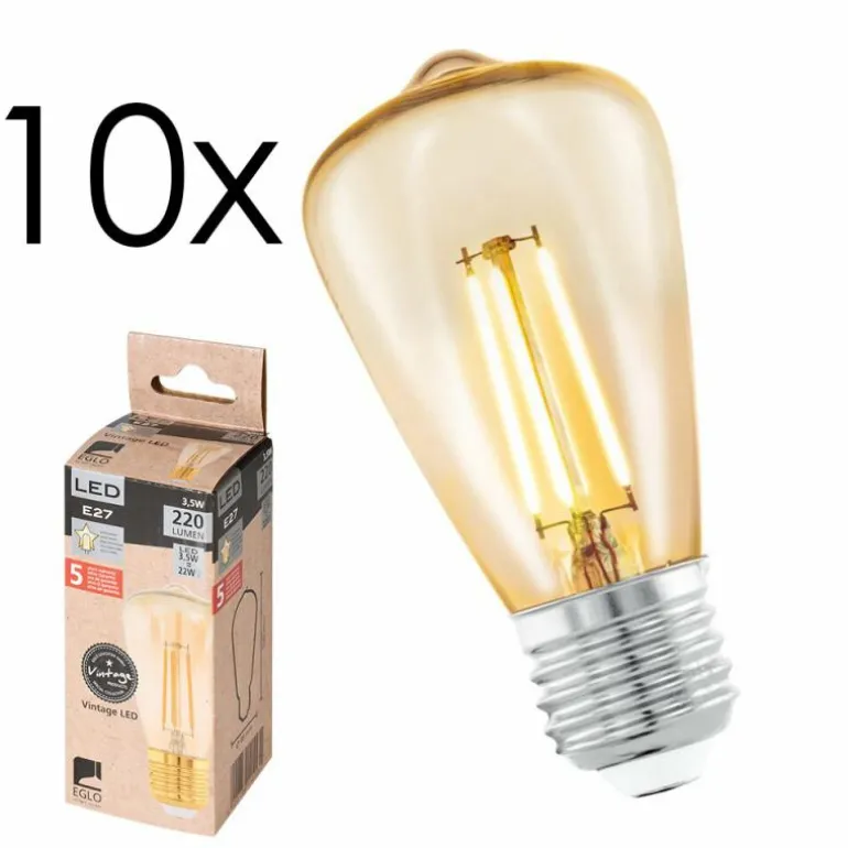 E27 LED 3.5 Watt blanc chaud 220 Lumen