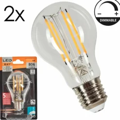 E27 LED 6 Watt blanc chaud dimmable 806 Lumen