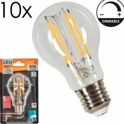 E27 LED 6 Watt blanc chaud dimmable 806 Lumen