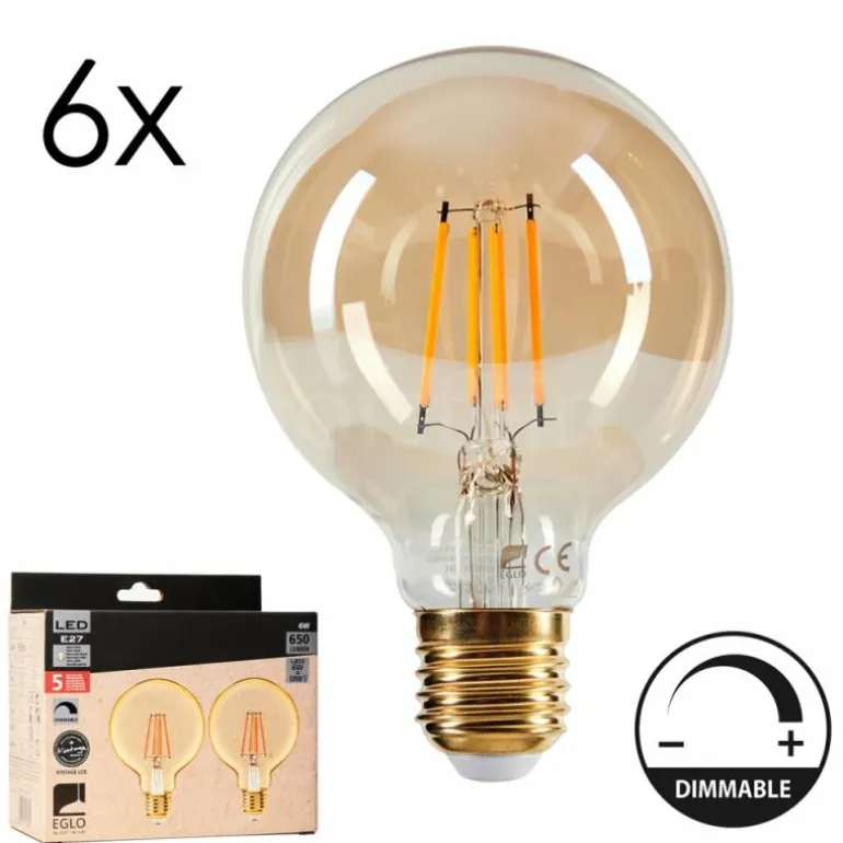 E27 LED 6 Watt blanc chaud dimmable 650 Lumen