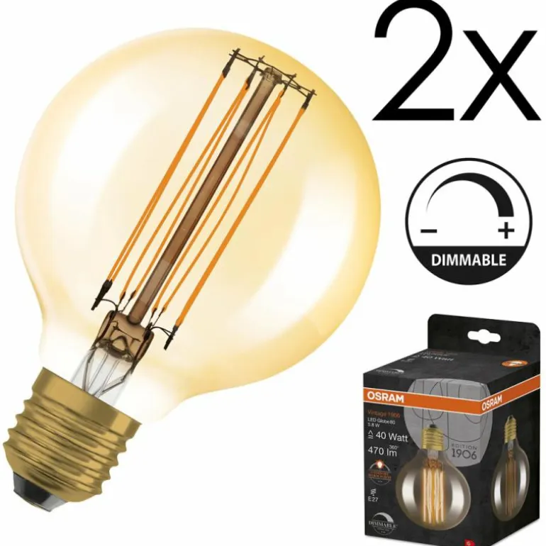 E27 LED 5.8 Watt blanc chaud dimmable 470 Lumen