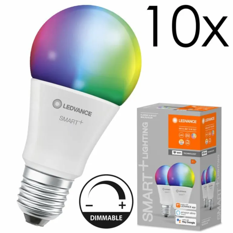 E27 LED 9 Watt blanc chaud dimmable 806 Lumen