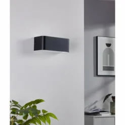 Luminaires Eglo Appliques|Eglo Applique murale LED Noir, Blanc, 1 lumière