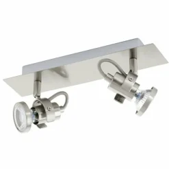Luminaires Eglo Plafonniers|Eglo TUKON 3 LED Nickel mat, 2 lumières