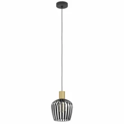 Luminaires Eglo Suspensions|EMPOLI Suspension Laiton, Noir, 1 lumière