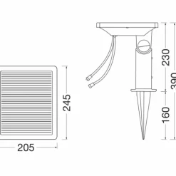 Endura Accessoire Luminaires Ledvance Noir